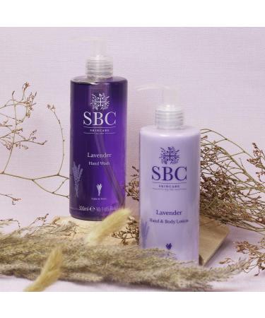 SBC Skincare Lavender Hand Wash 300ml 100% Natural Fragrance with Lavender Essential Oil and Vitamin E - Buy Online on GoSupps.com