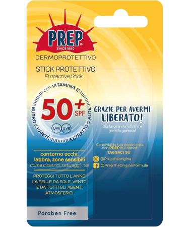  PREP PREP SPF50+ Sun Protection Stick for Eyes Lips and Sensitive Areas UV/UVB Protection Paraben Free Size 10ml - 6 Packs - Buy Online on GoSupps.com