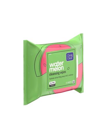 Clean & Clear Watermelon Cleansing Wipes - 25 Refreshing Wipes for Clean Skin - Buy Online on GoSupps.com