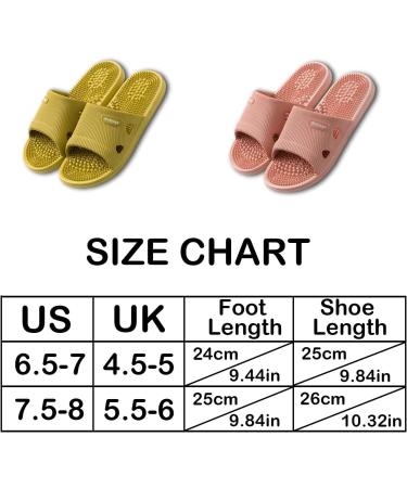Acupressure Reflexology Massage Slippers for Men & Women - Green, Size 8-9.5, Home Therapy Sandals for Blood Circulation & Trigger Point Release - Buy Online on GoSupps.com