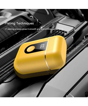 Mini Electric Beard Trimmer - Portable Waterproof Type C Charging for Men | Travel Essential (Orange - Buy Online on GoSupps.com