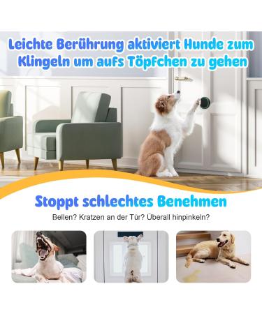 Daytee Daytech Katzlingel Smart Dog Door Bell - WiFi Tuya Waterproof Pet Doorbell for Outdoor Use - Ideal for Training & Communication - Black - Buy Online on GoSupps.com