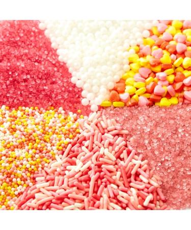 Wilton Sprinkles Mix-Primary Pinks 6 Cell Orange Pink White Yellow - Buy Online on GoSupps.com