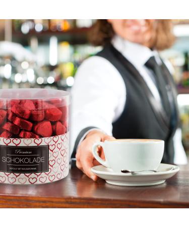 150 Red Chocolate Hearts - Romantic Gifts from Paris | International Shipping Available - Buy Online on GoSupps.com