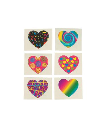 Funky Heart Tattoos (72 pieces)
