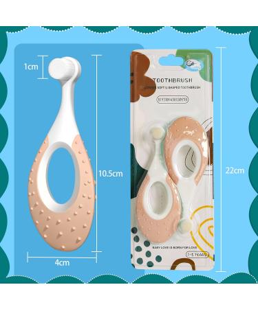 Super Soft Nano Baby Toothbrush - 2 Pack (Pink) | Gentle Care for 6 to 18 Months with Tongue Cleaner - Buy Online on GoSupps.com