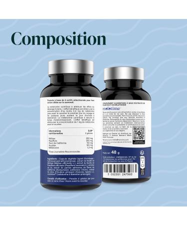 NOVOMA Sleep Formula with Melatonin 1.9 mg Natural Sleep & Sleep Plant Complex with Pure Melatonin Lemon Balm and Passionflower 90 Vegan Capsules Made in France - Buy Online on GoSupps.com