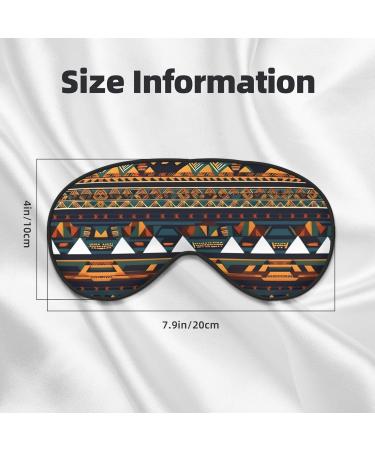 SSIMOO African Ethnic Pattern Soft Sleep Eye Mask | Breathable Travel Eye Patch for Women | Perfect Relaxation Accessory - Buy Online on GoSupps.com
