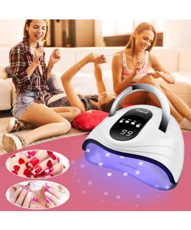 Sunrich 120W UV Gel Nail Lamp LED Nail Light Fast Dryer - Portable White with 4 Timers & Automatic Sensor - Buy Online on GoSupps.com