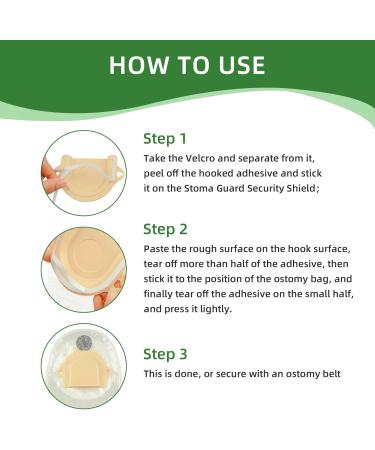 10 Pairs of Hook and Loop Fasteners for Stoma Guard Security Shield - Secure Your Comfort | International Shipping Available - Buy Online on GoSupps.com