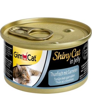 Gimcat Shinycat Jelly Cat Food Bundle - 24 Cans Tuna with Shrimp & Chicken - Wet Food Rich in Taurine for Cats - International Shipping Available - Buy Online on GoSupps.com