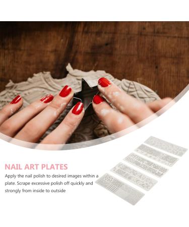 5pcs Nautical Animal Nail Art Plates - Sea Fish Stencil for DIY Manicure & Nail Decoration Tools - Buy Online on GoSupps.com