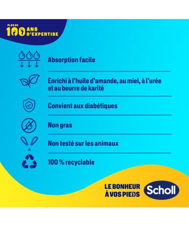 Dr. Scholl's Masque Pieds l'Amande et au Miel pour peaux s ches - En 20 minutes - Chaussettes de soin hydratantes non grasses et faciles utiliser - Masques et emballage recyclables - 1 paire - Buy Online on GoSupps.com