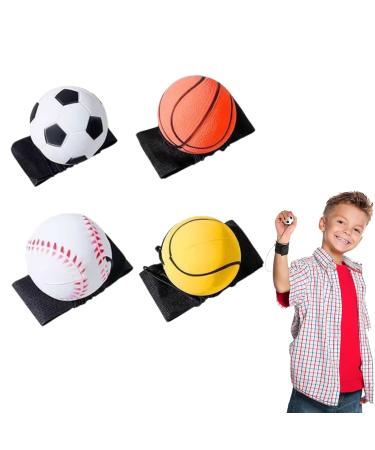 Quixotical 4 pieces Ball on cord ball with cord wrist Return Ball Wrist Rebound Balls for children adult wrist exercises reduction of tension & pain - Buy Online on GoSupps.com