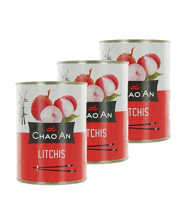 Lot 3x Lychee in syrup - can 567 g