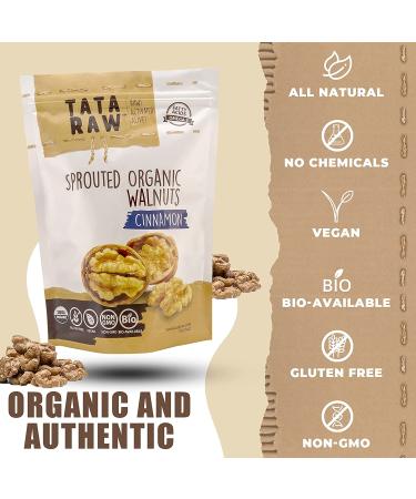 Organic Sprouted Maple Walnuts - Cinnamon | TATA RAW (1 lb) - Buy Online on GoSupps.com