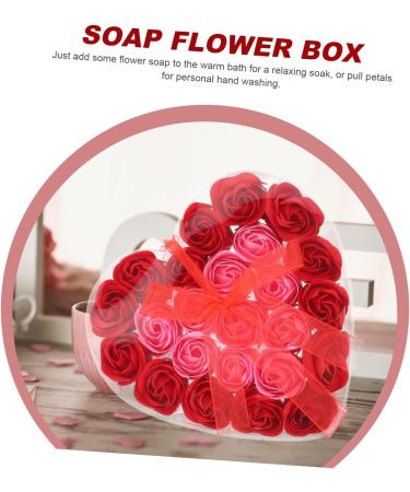 FOMIYES 4pcs Valentine's Day present rose flower soap bath soap rose asmr floral scented bath soap immortal wedding decor Party Artificial soap flower plastic flower arrangement delicate 17.5x17cmx4pcs As Shownx4pcs - Buy Online on GoSupps.com
