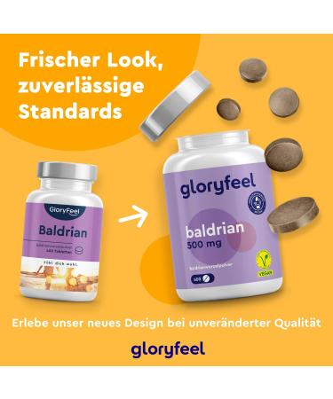 Valerian High-Dose 400 Vegan Tablets for Calm Sleep & Serenity | 1-Year Supply Made in Germany - Additive-Free - Buy Online on GoSupps.com