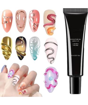 3D Nail Gel 15ml Sculpting Nail Formula Creative Manicure Decoration Paint Gel with Smooth Application and Long-Lasting Finish | Beautiful Craft Supply - Buy Online on GoSupps.com