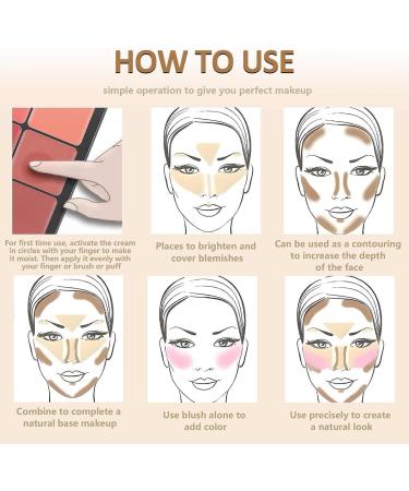 Carla Secret Concealer Palette 2023 New 12 Colors Face Makeup Cream Blush Palette Long Lasting Waterproof Cream Concealer Palette For Flawless Skin (#02) - Buy Online on GoSupps.com