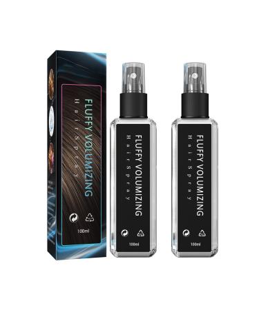 100ml Fluffy Volumizing Hair Spray Products for Fine Hair Extra-Volume Magic Spray (2pcs) 3.38 Ounce (Pack of 1)