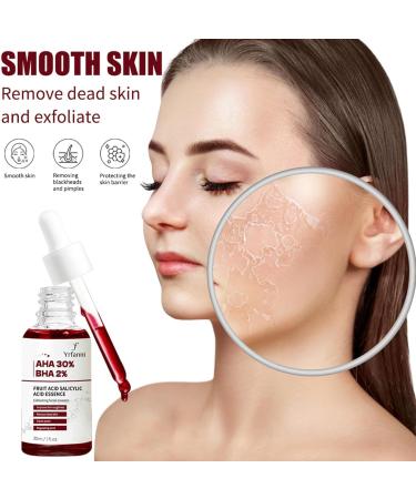 Fruit Acid Salicylic Acid Essence Fruit Acid Serum Salicylic Acid Serum Salicylic Acid Acne Treatment to Rejuvenate Skin Remove Acne Control Oil and Shrink Pores 30ml - Buy Online on GoSupps.com