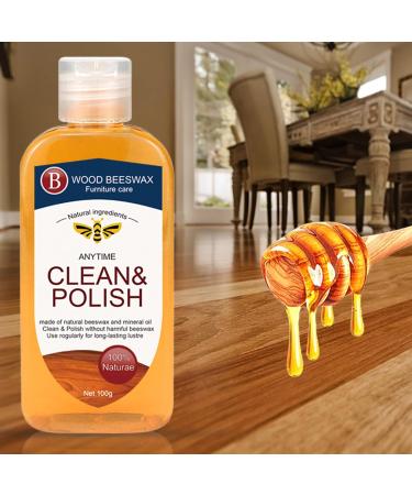 Liquid Beeswax for Wood | Wood Seasoning Bees Wax Furniture Polish for Wood Multipurpose Beewax Wood Finish Cleaner for Doors Coffee Table 3.53oz Proidl - Buy Online on GoSupps.com