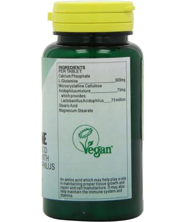 Health Plus Amino L-Glutamine 500mg Supplement - 60 Tablets - Buy Online on GoSupps.com