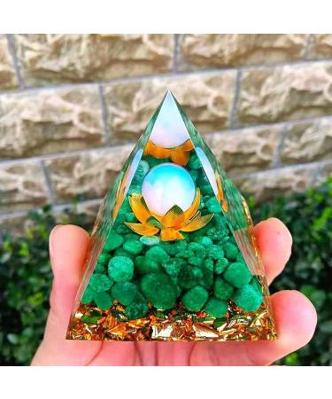 6CM Pyramid Orgon Crystal Energy Tower - Natural Reiki Chakra Stone for Courage, Healing, Protection & Meditation - Buy Online on GoSupps.com
