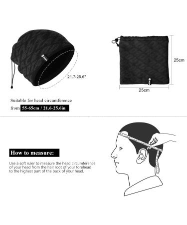 Botack Men's Winter Hose Scarf - Versatile Neckwarmer & Face Mask for Motorcycle & Walking - Black - Buy Online on GoSupps.com