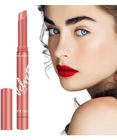  JPSDOWS Velvet Matte Lipsticks | Velvet Matte Lipsticks Non-Stick Red Lip Makeup Won't Fade Waterproof Lipstick for Girls and Women - Buy Online on GoSupps.com