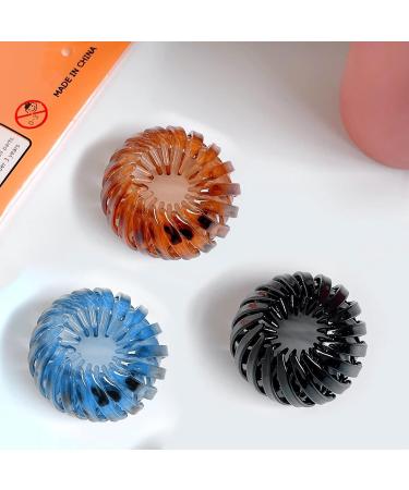 MLLOAAYO Women's Hair Clips - Stylish Orange Hair Accessories Box Collar Buckle Balls Ponytail & Bird Nest Shape Hairpins - Buy Online on GoSupps.com