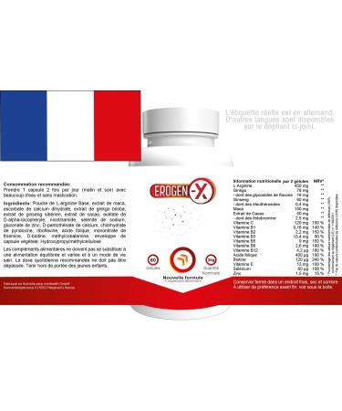 EROGEN X 180 capsules (3x 60 capsules) - pack of 3 - Buy Online on GoSupps.com