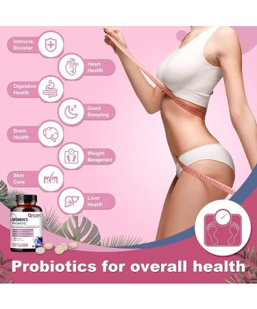 Organic Probiotics for Women with Cranberry, D-Mannose, Prebiotics - 50 Billion CFUs for Digestive Health, Gut Health, Immune Booster, Weight Management - Buy Online on GoSupps.com