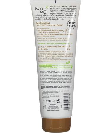 Natur Moi Nourishing shampoo with organic honey extract and organic olive evening primrose and apricot oils Repairs frizzy or dry hair Pack of 4 250ml - Buy Online on GoSupps.com