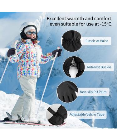 Arcweg Kids' Waterproof Ski Gloves - Warm Breathable Winter Sports Gear for Boys & Girls (L/XL Ages 10-12) - Buy Online on GoSupps.com