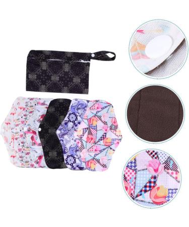 Exceart Reusable Menstrual Pads - Set of 7 Charcoal Fiber Sanitary Towels for Women & Girls with Bags - Eco-Friendly Care Mat - Buy Online on GoSupps.com