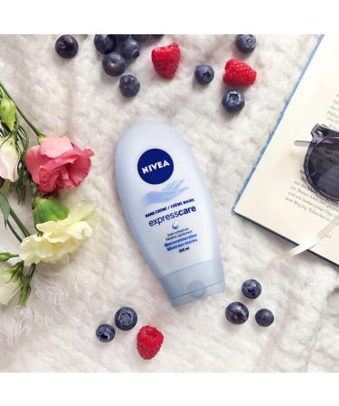 Nivea Hand Cream Express Care Pack of 4 (4 x 100 ml) | Quick Absorption & Moisturizing with Sea Minerals - International Shipping Available - Buy Online on GoSupps.com