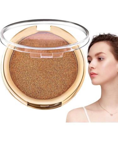 Highlighter Palette | Face Highlighter Palette Long Lasting Shimmering Color - Makeup Powder for Face Collar Ear and Shoulders 6 Colors Tmay 06 - Buy Online on GoSupps.com