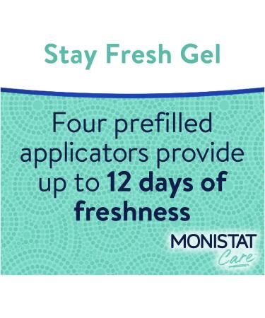 MONISTAT Care Stay Fresh Gel - 4 Prefilled Applicators for Feminine Freshness - Buy Online on GoSupps.com
