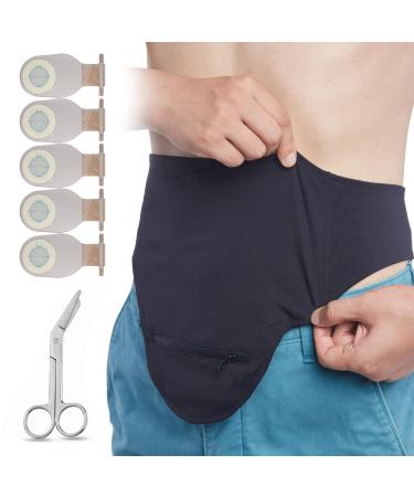 Concealed Ostomy Belt Stretchy Colostomy Belt Ostomy Wraps Easy to Put on Ostomy Bag Covers for Feels Nice on The Skin Comfortable Colostomy Belt Product for Gym Swimming or Showering(L)