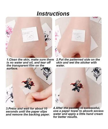 60PC Superhero Temporary Tattoos for Kids - Party Favors, Fake Stickers, Birthday Supplies - Buy Online on GoSupps.com