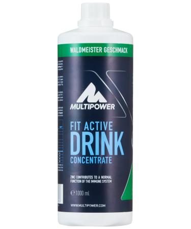 Multipower Fit Active Drink concentrate - concentrate for the production of sugar -free fitness drinks for athletes and for muscle building - Waldmeister taste - 1 x 1 l Waldmeister 1 l (1 Pack)