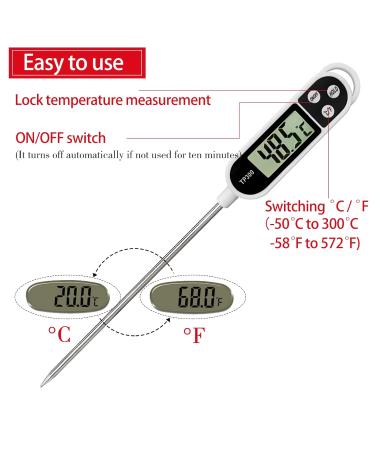 High-Precision Grill & Meat Thermometer | Instant Read LCD Kitchen Thermometer for BBQ Grilling & Cooking - Perfect for Food Enthusiasts - Buy Online on GoSupps.com
