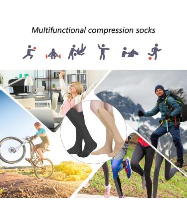MDRCG Compression Socks with Zipper - Support Stockings for Men & Women | Black Compression Socks for Optimal Circulation - Buy Online on GoSupps.com