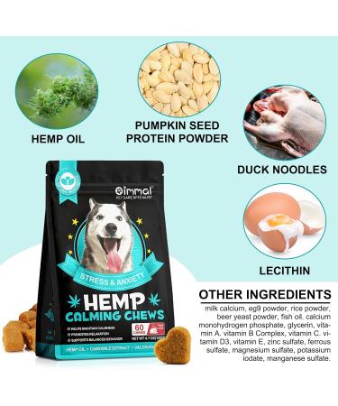HRAMEX Calming Chews for Dogs(Peking Duck 60PCS) 100% Natural Ingredients Dogs Calming Treats Helps Dog Anxiety & Stress Relief Separation and Barking for All Breeds & Sizes 4.7oz(132g) - Buy Online on GoSupps.com