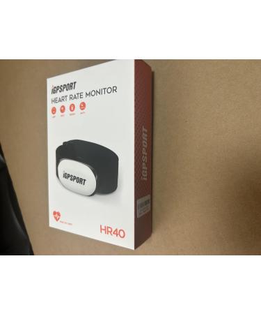 IGPSport HR40 Heart Rate Monitor - Bluetooth & Ant+ Chest Strap for Running Cycling Gym | Compatible with Garmin Polar Wahoo - Buy Online on GoSupps.com