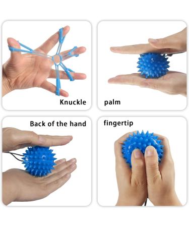 Hand Grip Strengthener - 10lb Finger Exerciser Power Training Ball in Deep Blue | Boost Grip Strength & Fitness - Buy Online on GoSupps.com