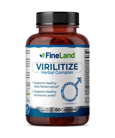 FineLand Virilitize with Maca Root Ajuga Turkestanica and Fadogia Agrestis Supports Healthy Male Performance and Energy 60 Capsules 30-Day Supply