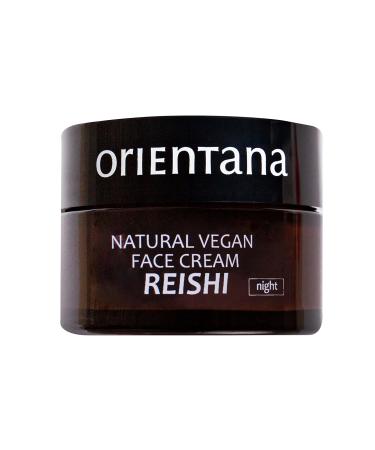 Orientana - face cream for the night |Reishi |98.5% natural vegan anti-aging folds & pigment spots cream for women with ripe skin |Moisture cream for women |Organic facial care - 50ml